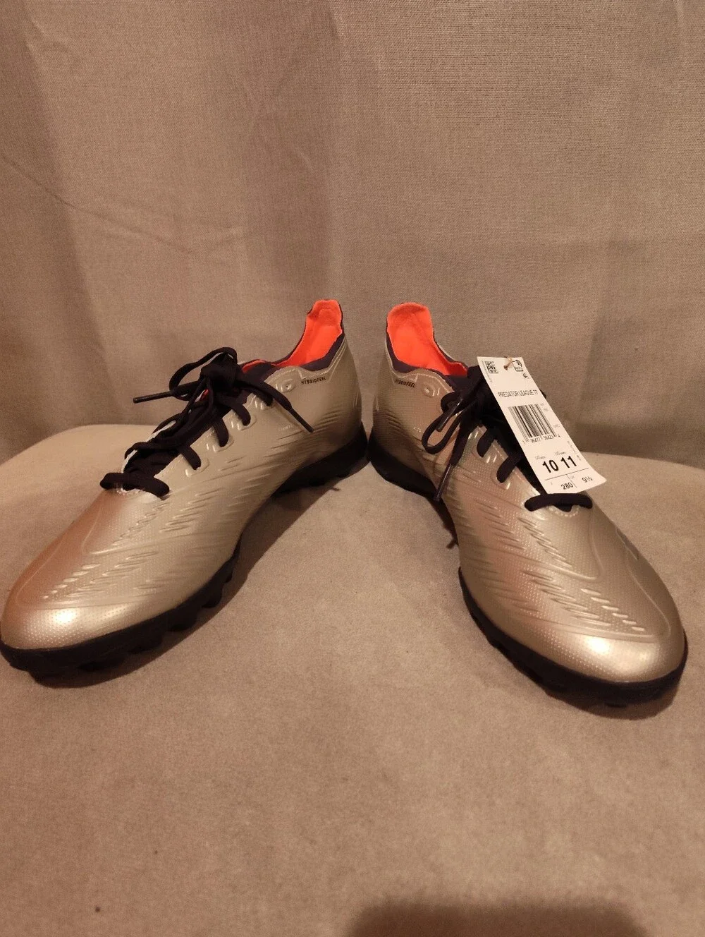 Adidas Predator League TF Platina Metallic Aurora Turbo IF6376 Men's Sz 10 NW/OB